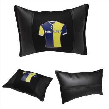 Auto Nackenkissen Nackenpolster Leder und gesticktes Polster Design Türkische Mannschaft FB 1907 Fussballtrikot